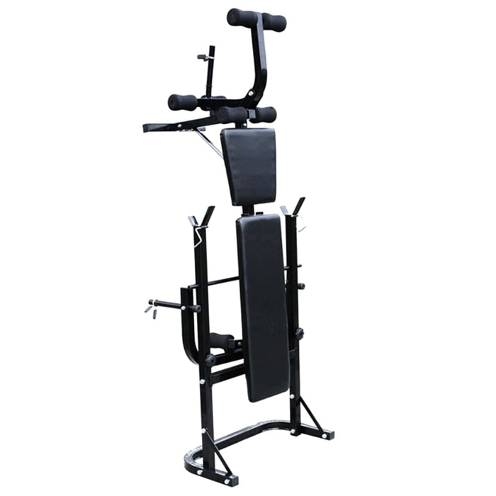 Bancă fitness cu rastel greutăți, set haltere/gantere, 30,5 kg - WALTI WALTI