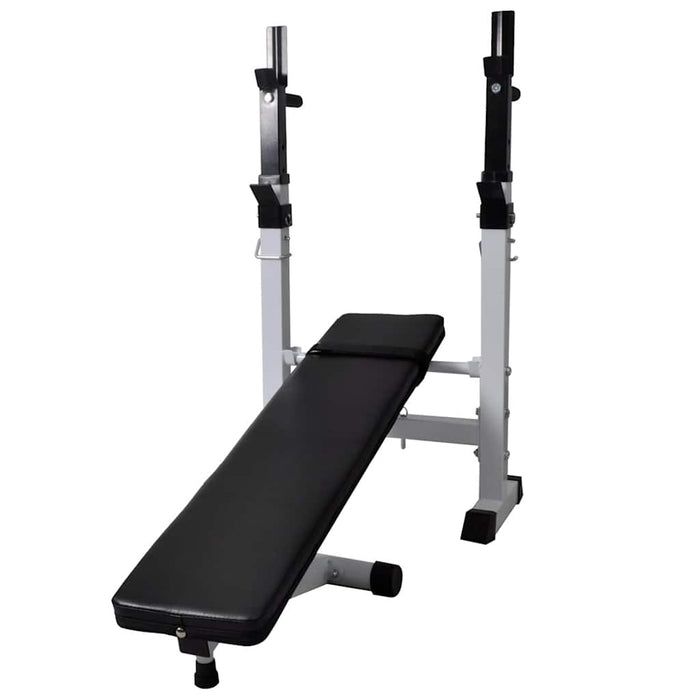 Bancă de antrenament, rastel set de haltere/gantere, 90 kg WALTI
