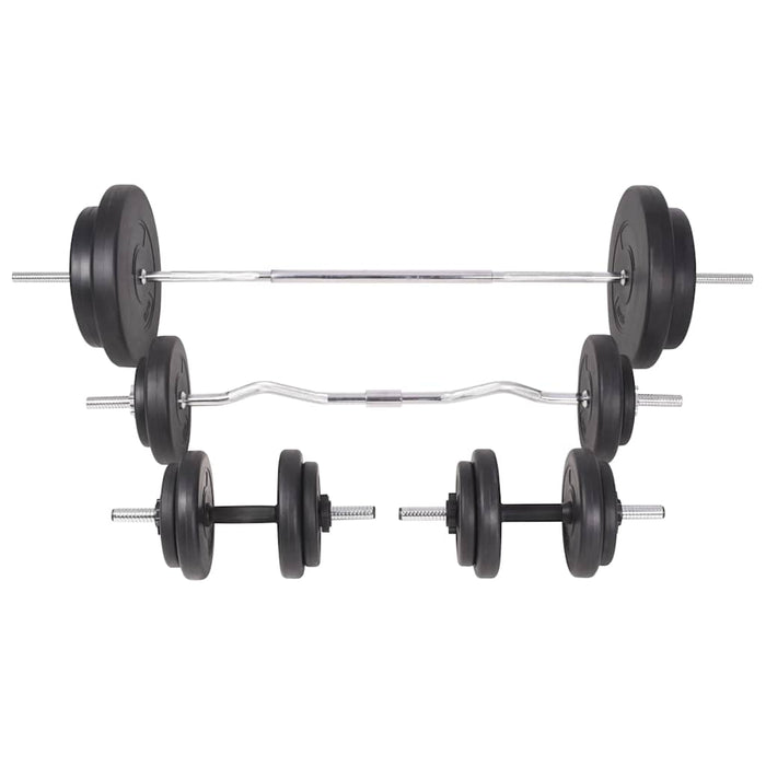 Bancă de antrenament, rastel set de haltere/gantere, 90 kg WALTI