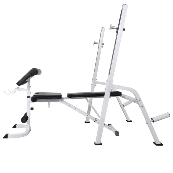 Bancă fitness cu rastel greutăți, set de haltere/gantere, 90 kg WALTI