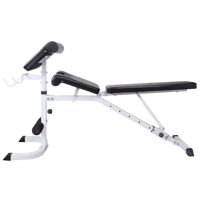 Bancă fitness cu rastel greutăți, set de haltere/gantere, 90 kg WALTI