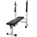 Bancă fitness cu rastel greutăți, set haltere/gantere, 120 kg - WALTI WALTI