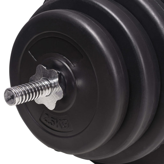 Bancă fitness cu rastel greutăți, set haltere/gantere, 120 kg - WALTI WALTI