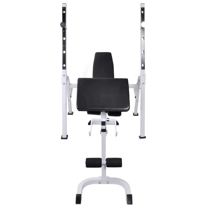Bancă fitness cu rastel greutăți, set haltere/gantere, 120 kg - WALTI WALTI