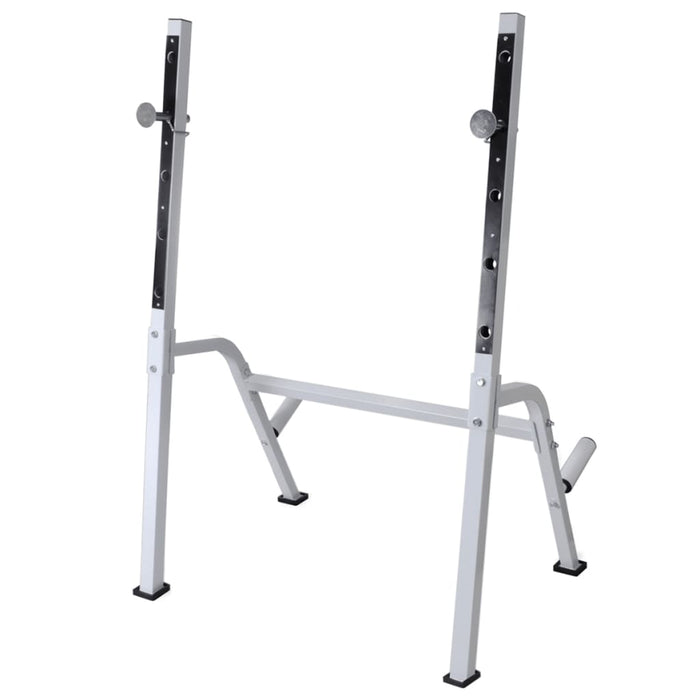 Bancă fitness cu rastel greutăți, set haltere/gantere, 120 kg - WALTI WALTI