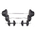 Bancă fitness cu rastel greutăți, set haltere/gantere, 120 kg - WALTI WALTI