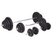 Bancă fitness cu rastel greutăți, set haltere/gantere, 120 kg - WALTI WALTI