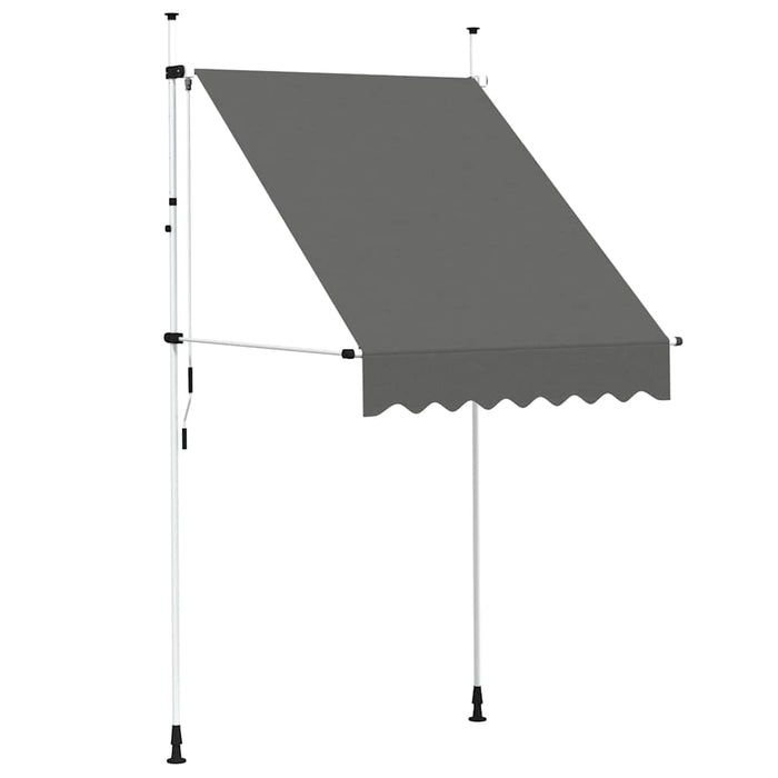 Copertină retractabilă manual, antracit, 150 cm - WALTI WALTI