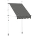 Copertină retractabilă manual, antracit, 150 cm - WALTI WALTI