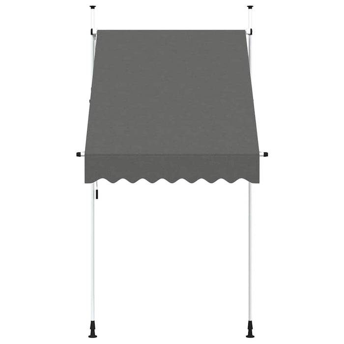 Copertină retractabilă manual, antracit, 150 cm - WALTI WALTI