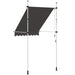 Copertină retractabilă manual, antracit, 150 cm - WALTI WALTI