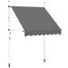 Copertină retractabilă manual, antracit, 200 cm - WALTI WALTI