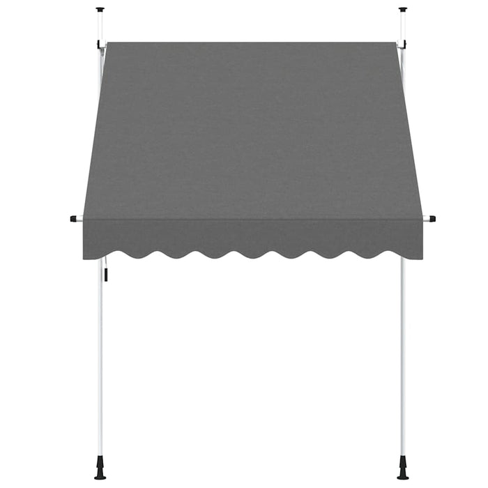 Copertină retractabilă manual, antracit, 200 cm - WALTI WALTI