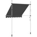 Copertină retractabilă manual, antracit, 200 cm - WALTI WALTI