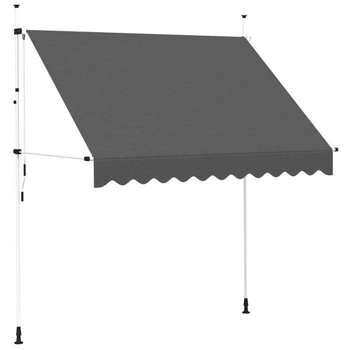 Copertină retractabilă manual, antracit, 250 cm - WALTI WALTI