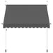 Copertină retractabilă manual, antracit, 250 cm - WALTI WALTI