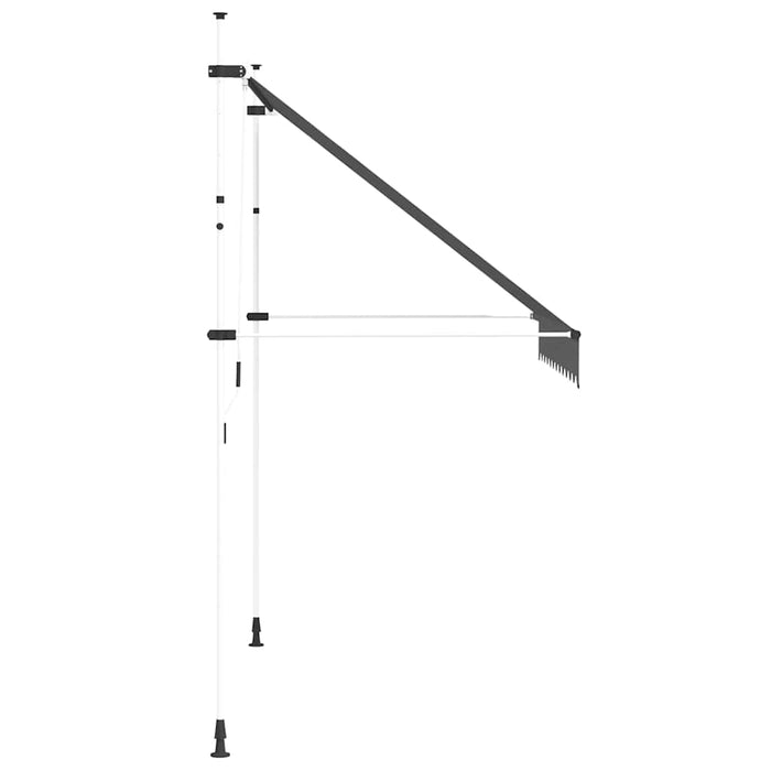 Copertină retractabilă manual, antracit, 250 cm - WALTI WALTI