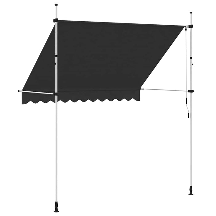 Copertină retractabilă manual, antracit, 250 cm - WALTI WALTI
