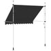 Copertină retractabilă manual, antracit, 250 cm - WALTI WALTI