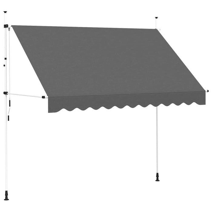 Copertină retractabilă manual, antracit, 300 cm - WALTI WALTI