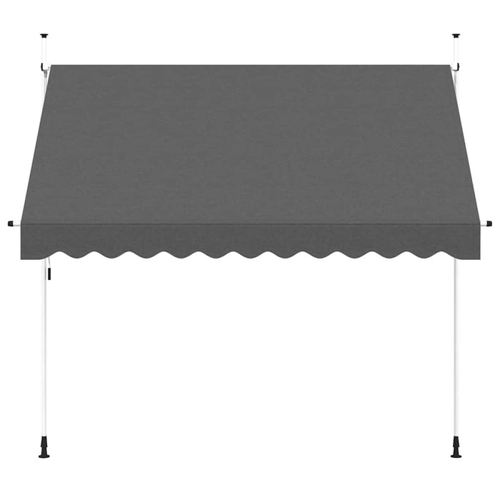 Copertină retractabilă manual, antracit, 300 cm - WALTI WALTI