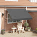 Copertină retractabilă manual, antracit, 300 cm - WALTI WALTI