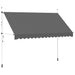 Copertină retractabilă manual, antracit, 350 cm - WALTI WALTI