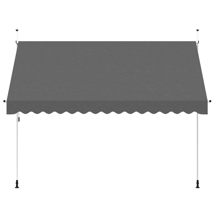 Copertină retractabilă manual, antracit, 350 cm - WALTI WALTI