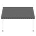 Copertină retractabilă manual, antracit, 350 cm - WALTI WALTI