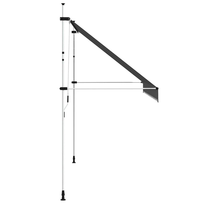 Copertină retractabilă manual, antracit, 350 cm - WALTI WALTI