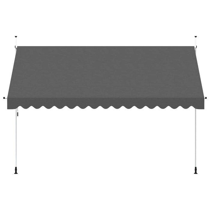 Copertină retractabilă manual, antracit, 400 cm - WALTI WALTI