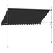 Copertină retractabilă manual, antracit, 400 cm - WALTI WALTI