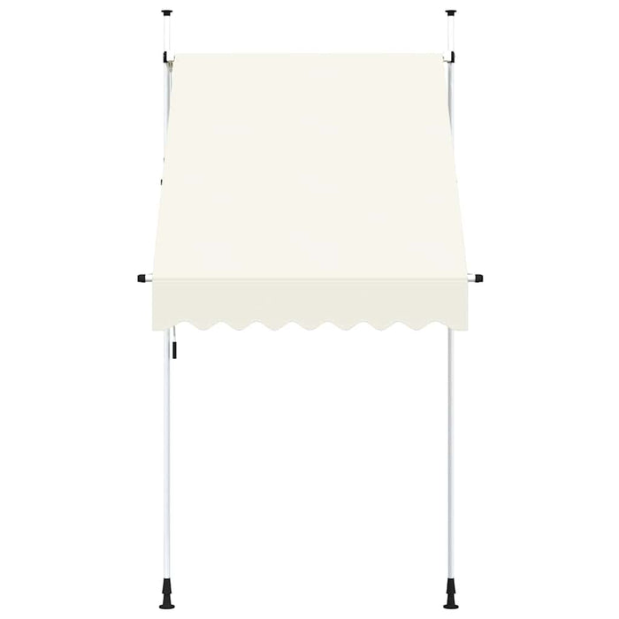Copertină retractabilă manual, crem, 150 cm - WALTI WALTI