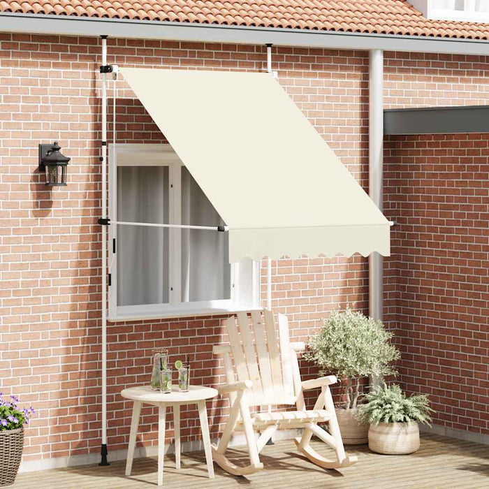 Copertină retractabilă manual, crem, 150 cm - WALTI WALTI