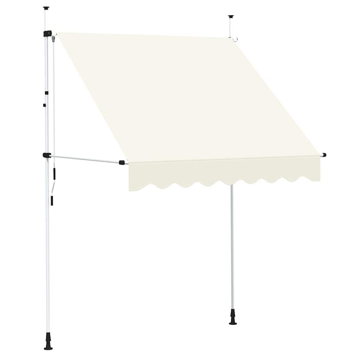 Copertină retractabilă manual, crem, 200 cm - WALTI WALTI