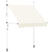 Copertină retractabilă manual, crem, 200 cm - WALTI WALTI