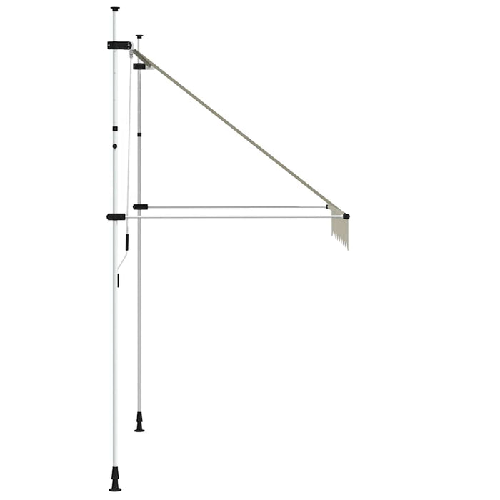 Copertină retractabilă manual, crem, 200 cm - WALTI WALTI