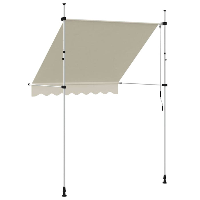 Copertină retractabilă manual, crem, 200 cm - WALTI WALTI
