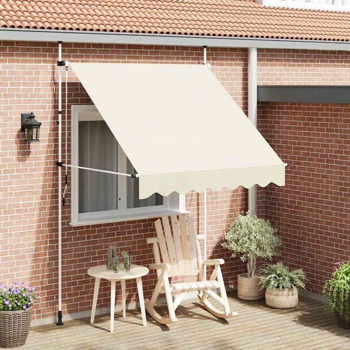 Copertină retractabilă manual, crem, 200 cm - WALTI WALTI