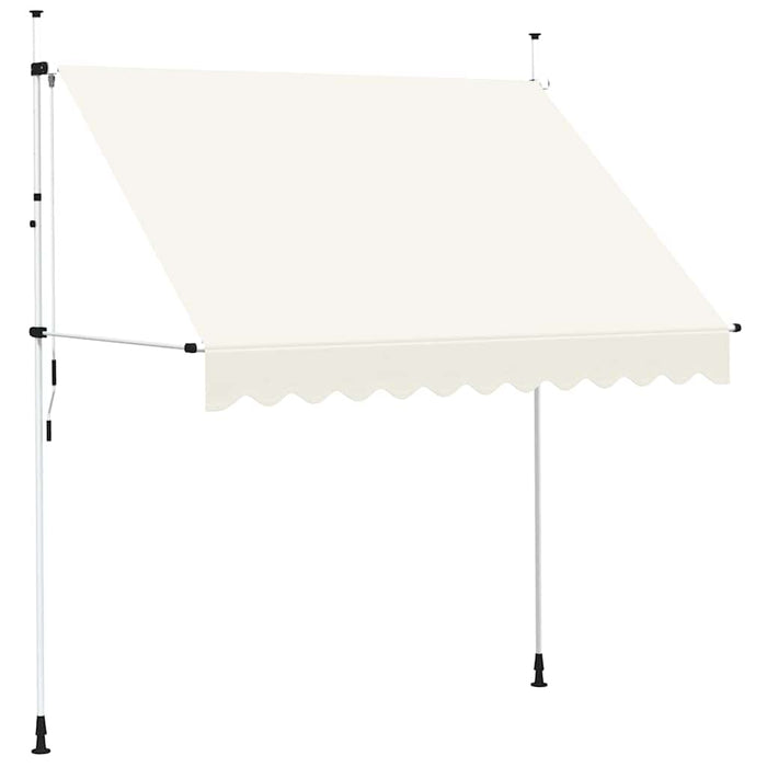Copertină retractabilă manual, crem, 250 cm - WALTI WALTI