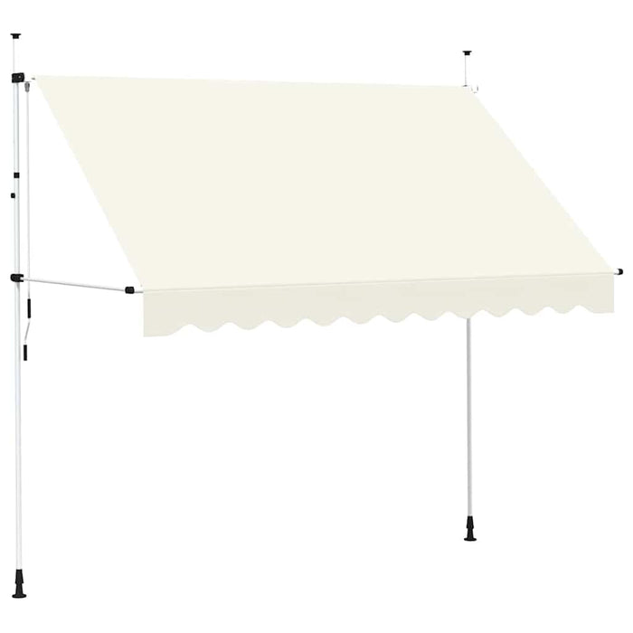 Copertină retractabilă manual, crem, 300 cm - WALTI WALTI