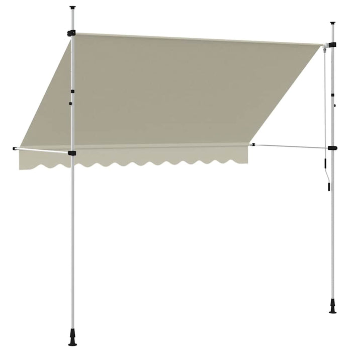 Copertină retractabilă manual, crem, 300 cm - WALTI WALTI
