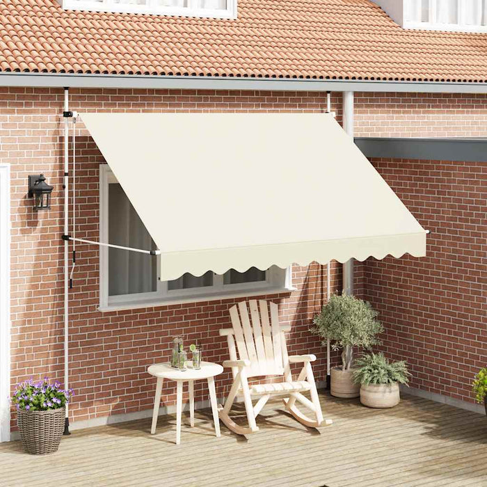 Copertină retractabilă manual, crem, 300 cm - WALTI WALTI
