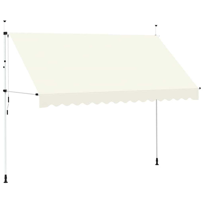 Copertină retractabilă manual, crem, 350 cm - WALTI WALTI