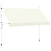 Copertină retractabilă manual, crem, 350 cm - WALTI WALTI