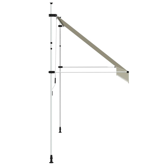 Copertină retractabilă manual, crem, 350 cm - WALTI WALTI