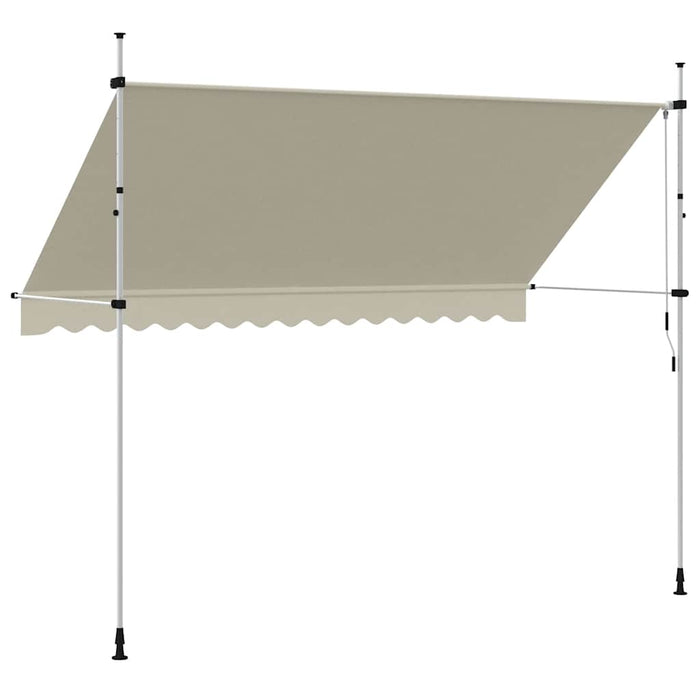 Copertină retractabilă manual, crem, 350 cm - WALTI WALTI