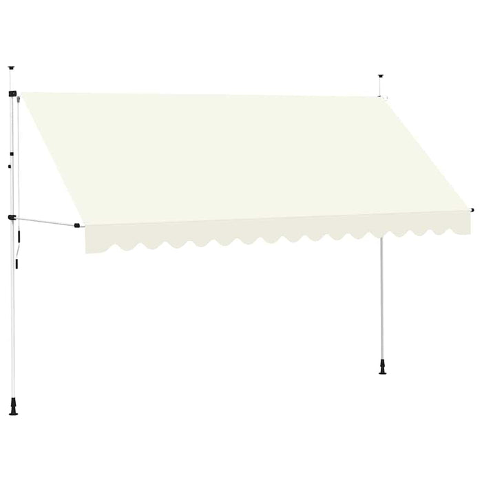 Copertină retractabilă manual, crem, 400 cm - WALTI WALTI