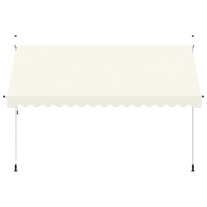 Copertină retractabilă manual, crem, 400 cm - WALTI WALTI