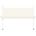 Copertină retractabilă manual, crem, 400 cm - WALTI WALTI